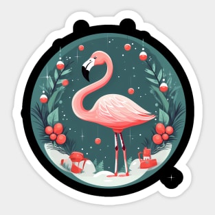 Flamingo Flock Sunset, Love Flamingos Sticker
